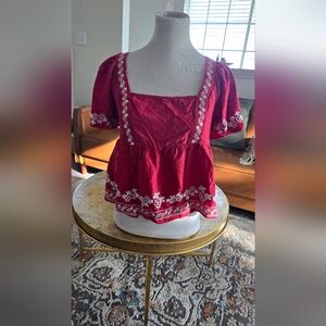 Old Navy Embroidered Blouse